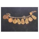 Vintage Charm Bracelet featuring Academic & Achievements awards