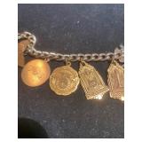 Vintage Charm Bracelet featuring Academic & Achievements awards