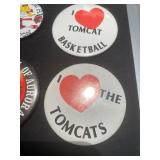 Vintage East Aurora HS "Tomcats" Pin Back Button