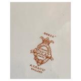 Antique Crown Ducal Covered butter or cheese dish in the blush ware style - the dish dates back to t