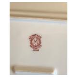 Vintage Noritake covered butter or cheese dish in the "Tree in the meadows "pattern