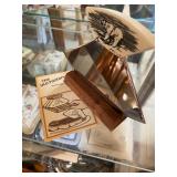 Alaskan ulu knife with a polar bear design