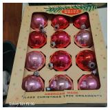 Vintage Shiny Brite glass Christmas tree ornaments