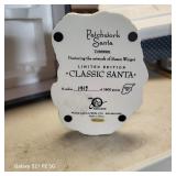 Patchwork Santa figurine by Lang & Wise based on the artwork by Susan Winget