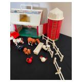 Vintage Fisher-Price Little People Play Family Farm - set includes Barn, Silo and various animal and