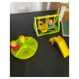 Vintage Fisher - Price Little People Play Family School house - set opens up to reveal a classroom -
