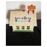 Vintage Fisher - Price Little People Play Family School house - set opens up to reveal a classroom -