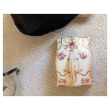 Antique Crown Ducal Covered butter or cheese dish in the blush ware style - the dish dates back to t