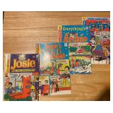 a collection of vintage Archie Comics Group comics, including issues of Everything
