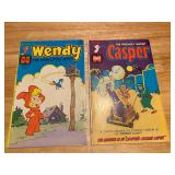 vintage Harvey Comics featuring the characters Casper the Friendly Ghost and Wendy the Good Little W