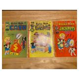 vintage Harvey Comics featuring the character Richie Rich. The character Richie Rich, dubbed "the po
