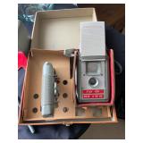 an Anscoflex II vintage box camera in its original case with the flash unit. It is a pseudo Twin Len