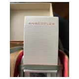 an Anscoflex II vintage box camera in its original case with the flash unit. It is a pseudo Twin Len