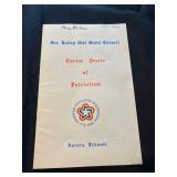  a program from the Fox Valley Girl Scout Council in Aurora, Illinois, commemorating the American Re