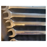 Snap-on combination wrenches. including 1 1/4", 1 1/8", and 1 1/16" 