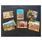 a collection of vintage postcards