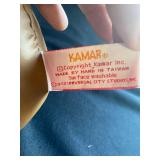 a vintage 1982 Kamar E.T. the Extra-Terrestrial plush doll. It was produced by Kamar International f