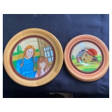 Little House On The Prairie Vintage 1980 Metal Toy Dishes 7 Plates