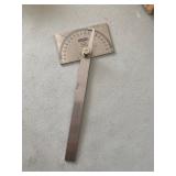 Craftsman No. 9-4029 stainless steel square-head protractor. 
