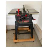 Craftsman 10-inch table saw with a stand