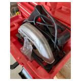 Craftsman 7-1/4 inch circular saw in a red plastic case