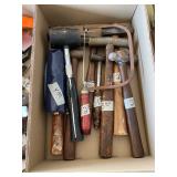 various hammers and mallets
