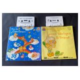 vintage Peter Pan Records Snow White and the Seven Dwarfs book and 45 RPM record set. 