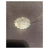 vintage Mexican sterling silver black onyx brooch. 