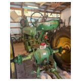 Vintage John Deere Model B tractor  A classic piece of agricultural machinery manufactured between 1