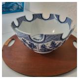 MOTTAHEDEH Blue & White Canton Monteith Asian China bowl