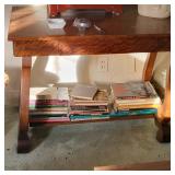 Vintage Early 1900s Wooden Library Table Desk w/ Drawer