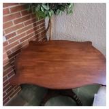 Large Carved Parlor Table / Center Table