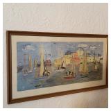 The Regattas by Raoul Dufy Painting - Raoul Dufy captures the lively rhythm of sailboats gliding thr
