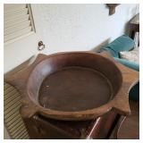 Antique Wooden Dough Kneading Parat Bowl