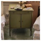 Vintage Record Player Storage Cabinet