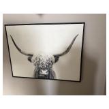 Pancho Framed Highland Cow Wall Art