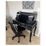 Secretary writing desk Solid wood Queen Ann styled legs with two small storage drawers & three large