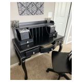 Secretary writing desk Solid wood Queen Ann styled legs with two small storage drawers & three large