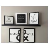 framed motivational wall art