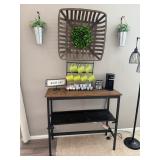 rustic industrial console table