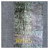 Chloe Collection area rug in a red shag style