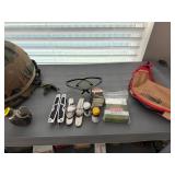 various tactical and survival gear items