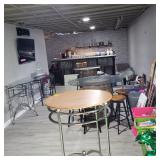 Various round pub tables