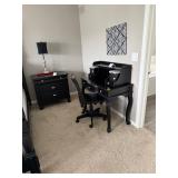 Secretary writing desk Solid wood Queen Ann styled legs with two small storage drawers & three large
