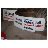 MOBIL OIL GAS PUMP SIGNS