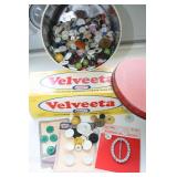 TIN FULL OF OLD BUTTONS