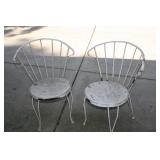 VINTAGE WROUGHT IRON CHAIRS