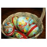 VINTAGE PAPER MACHE EGGS