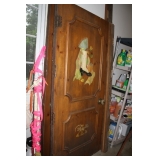 PAIR OF HEAVY LARGE FRENCH ALL WOOD DOORS