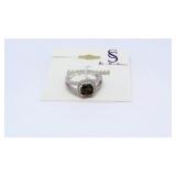 Lot 3 NEW SAVVY CIE BLACK OPAL & CZ CUSHION COCKTAIL RING